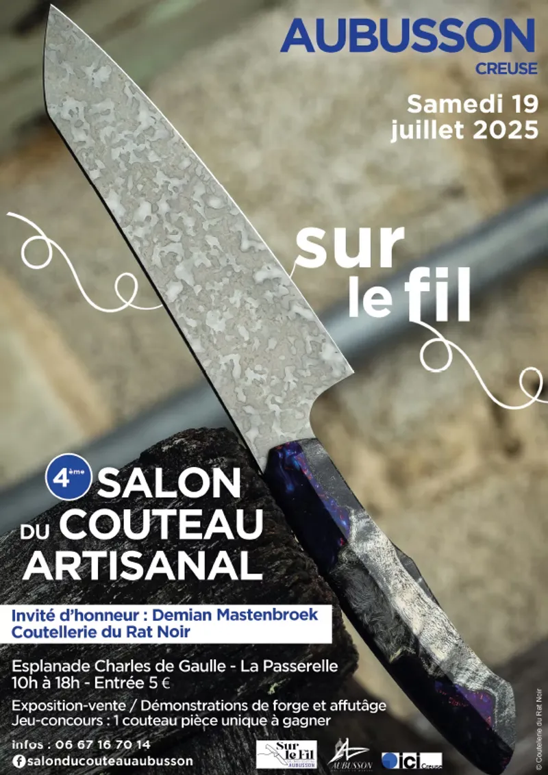 Salon du couteau artisanal Sur le Fil Aubusson 2025